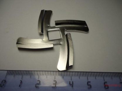 9999990037 Нож для моделей мясорубок: VITEK VT 1671, VT 1672, Квадрат посадки ножа 9,5мм, Под решетку диаметром 62мм