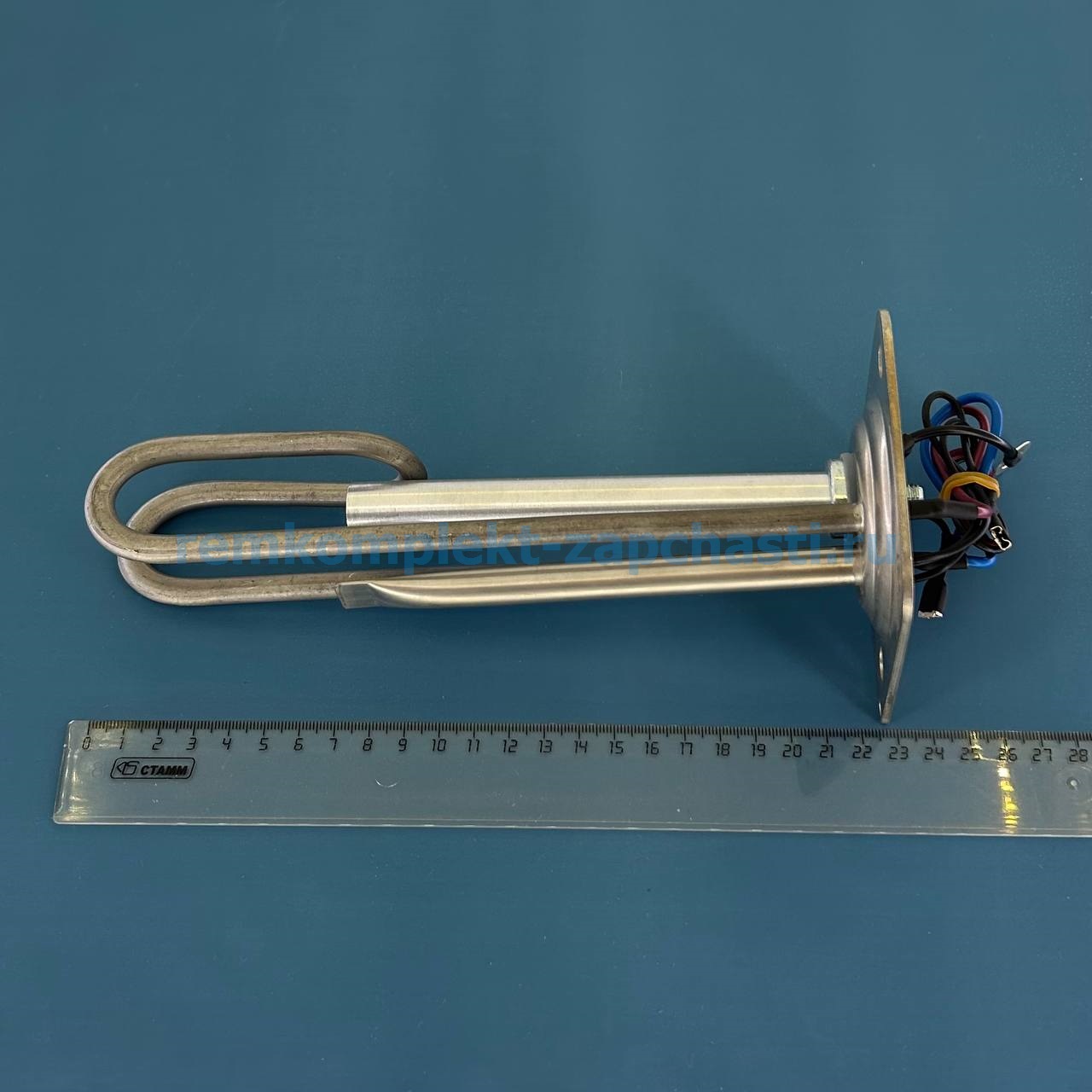 0040400773 ТЭН для водонагревателя HAIER 1500W, квадратный фланец — изображение 4