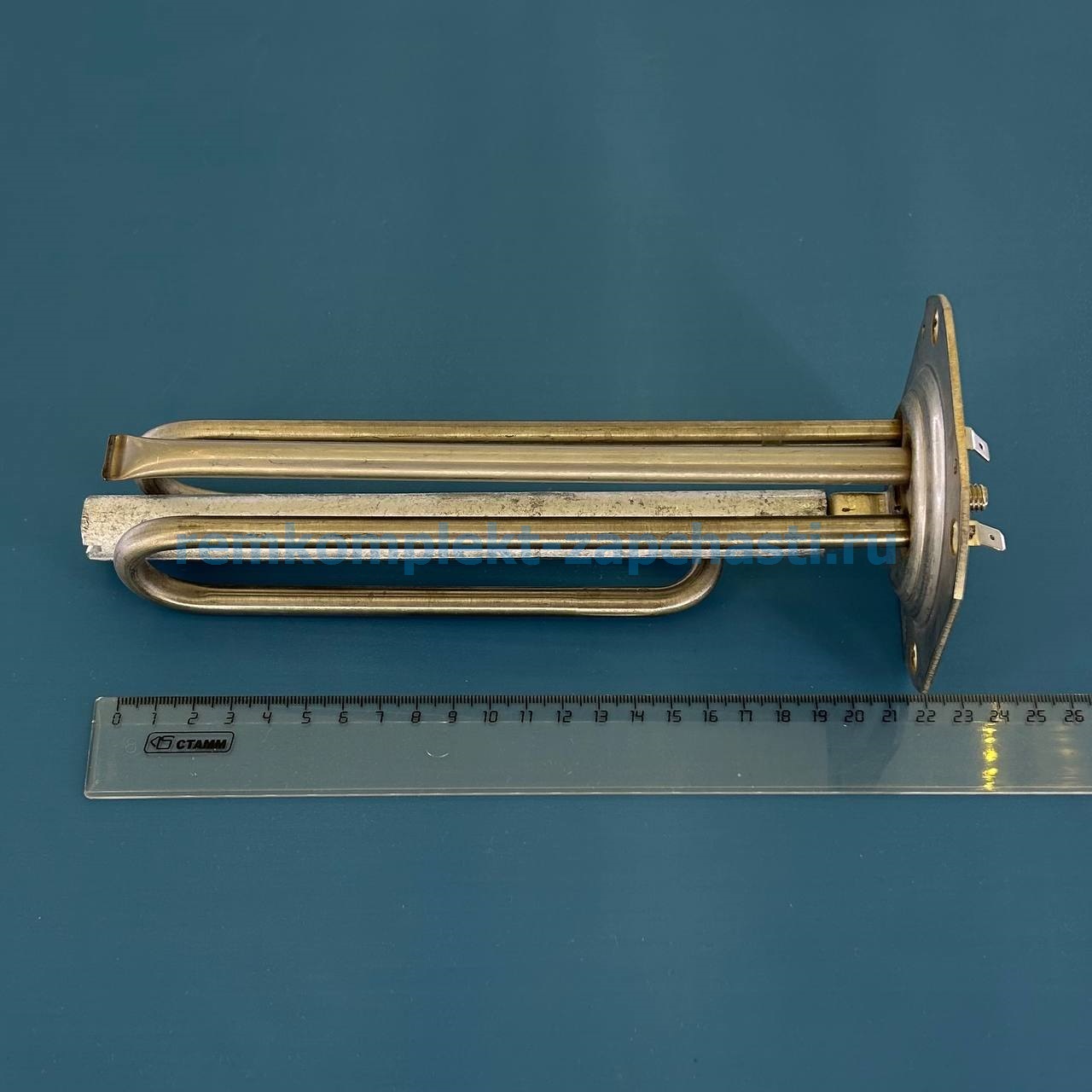 0040401481 ТЭН для водонагревателя HAIER 1500W, квадратный фланец — изображение 2