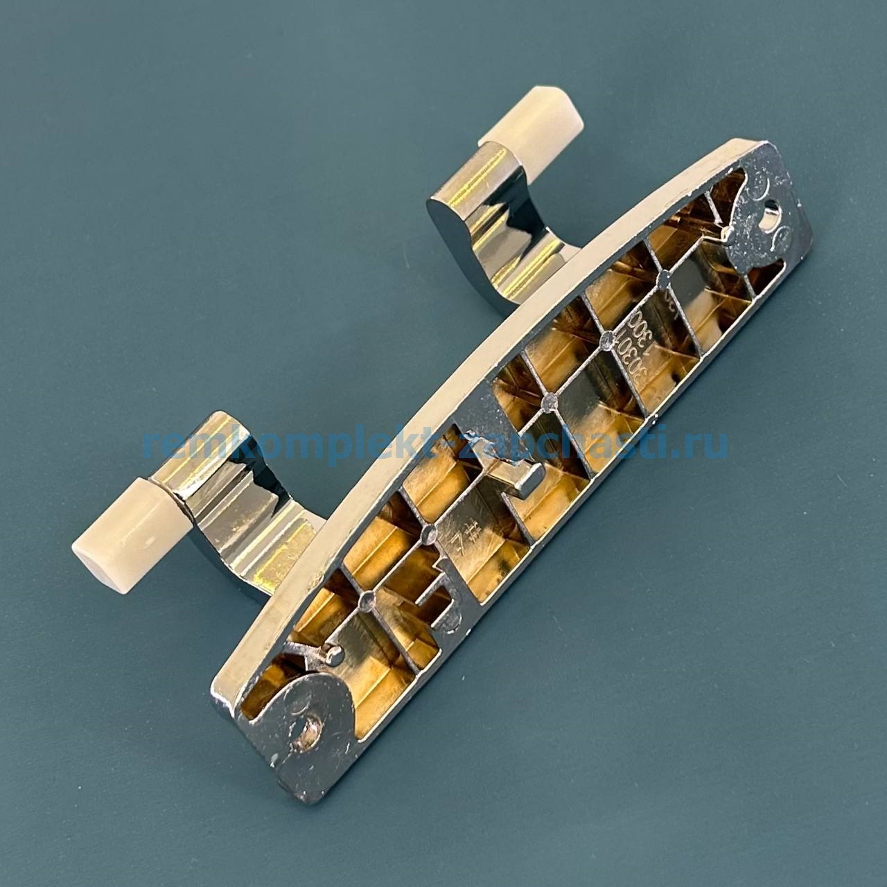 0020101300A Haier оригинал, петля люка 13см (хромированная) — изображение 3