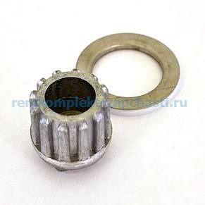 ZAL048.53 Металлическая (усиленная) втулка шнека для мясорубки Zelmer (14*14мм)