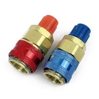 QC-12 Вентиль быстросъемный 1/4 SAE прямой (комплект)